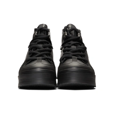 Shop Pierre Hardy Black Trap Lace-up Boots