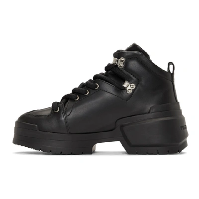 Shop Pierre Hardy Black Trap Lace-up Boots