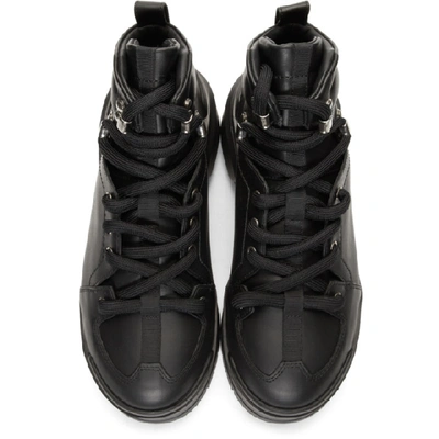 Shop Pierre Hardy Black Trap Lace-up Boots