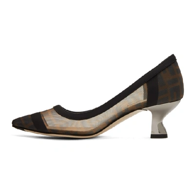 Shop Fendi Black Forever  Colibri Heels In F0vav Black