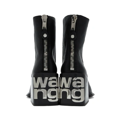 Shop Alexander Wang Black Grain Parker Boots In 001 Black