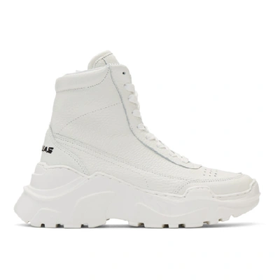 Shop Joshua Sanders White Zenith Classic High-top Sneakers