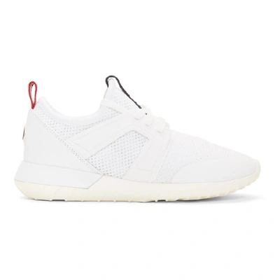 Shop Moncler White Meline Sneakers In 001 White