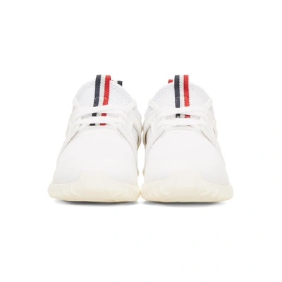 Shop Moncler White Meline Sneakers In 001 White