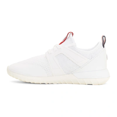 Shop Moncler White Meline Sneakers In 001 White