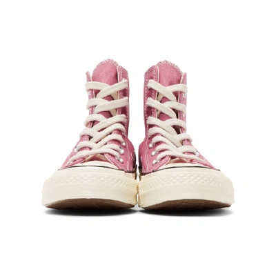 Shop Converse Pink Chuck 70 High Sneakers In Mag Famingo