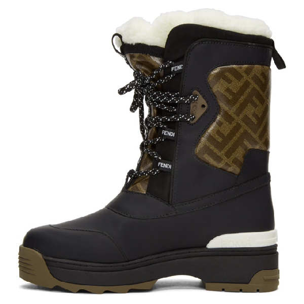 fendi shearling boots
