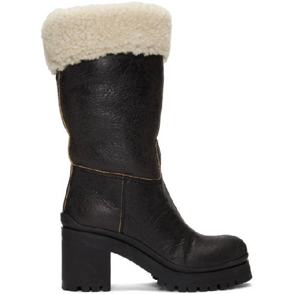 miu miu black boots