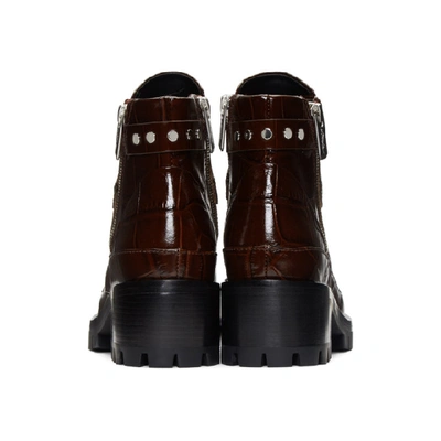 Shop 3.1 Phillip Lim / フィリップ リム 3.1 Phillip Lim Burgundy Hayett Boots In Co502 Cordo