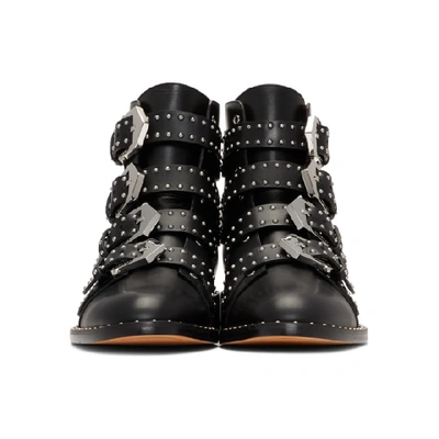 Shop Givenchy Black Studded Elegant Boots In 001 Black