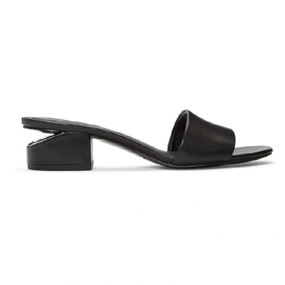 Shop Alexander Wang Black Lou Sandals In 001 Black