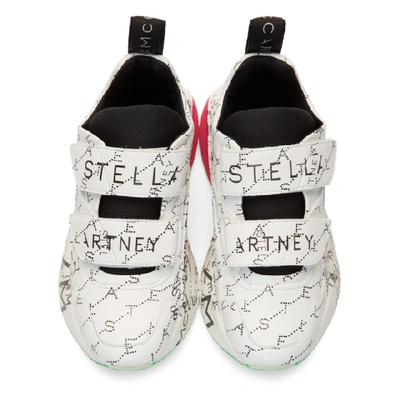 Shop Stella Mccartney White Monogram Eclypse Sneakers