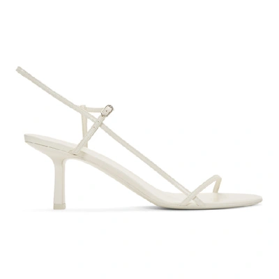 Shop The Row White Bare Heeled Sandals In Bwh Bright