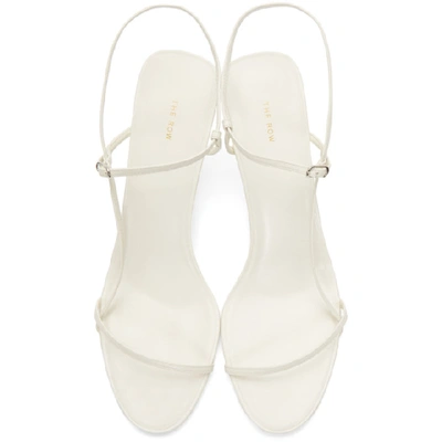 Shop The Row White Bare Heeled Sandals In Bwh Bright