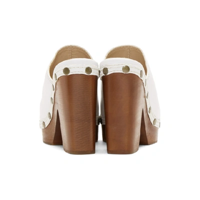 Shop Jacquemus White Les Sabots Clogs