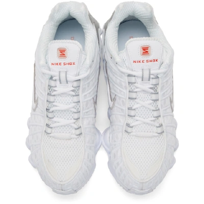 Shop Nike White Shox Tl Sneakers