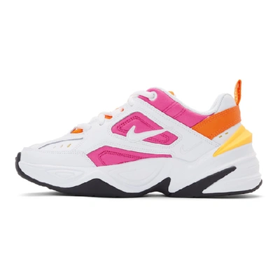 Shop Nike White And Pink M2k Tekno Sneakers In 104 White/w
