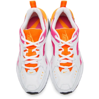 Shop Nike White And Pink M2k Tekno Sneakers In 104 White/w