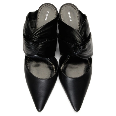 Shop Proenza Schouler Black Crisscross Heels In 999 Black