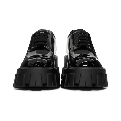 Shop Prada Black Monolith Atent Derbys