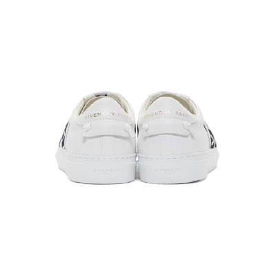 Shop Givenchy White 4g Elastic Urban Knots Trainers