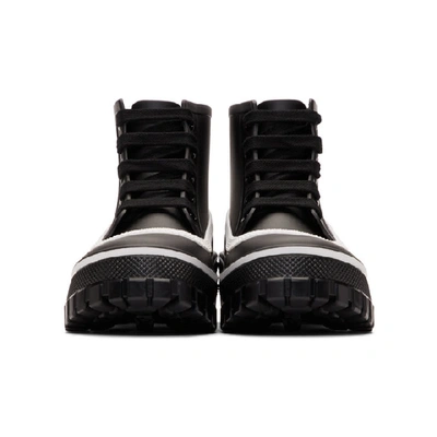 Shop Givenchy Black Rubber Glaston Rain Boots In 001 Black
