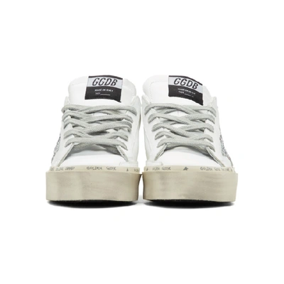Shop Golden Goose White & Grey Hi Star Sneakers