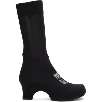 Shop Comme Des Garçons Comme Des Garcons Black John Fluevog George Cox Sock Shoes In 1 Black