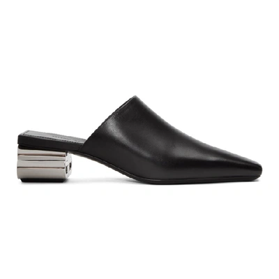 Shop Balenciaga Black Bb Typo Mules In 1081 Black