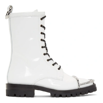 Shop Alexander Wang White Kennah Boots