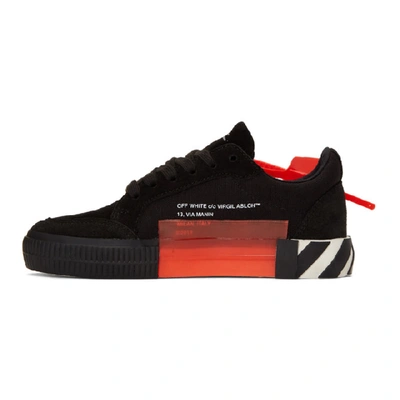 Shop Off-white Black And Pink Low Vulcanized Sneakers In 1028 Blk/fu