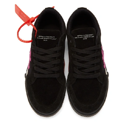 OFF-WHITE 黑色 AND 粉色硫化低帮运动鞋