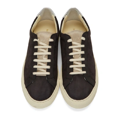 Shop Common Projects Black & Silver Retro Low Special Edition Trainers In 7547 Blk/si