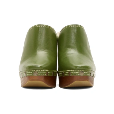 JACQUEMUS 绿色“LES SABOTS”木底鞋