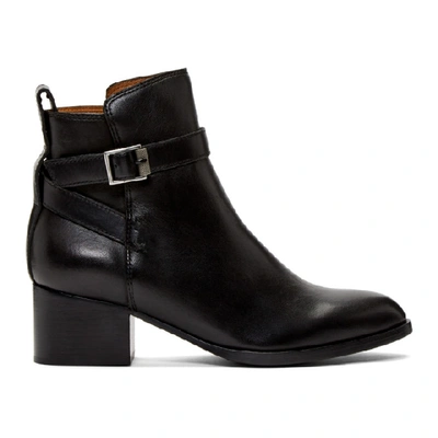 Shop Rag & Bone Rag And Bone Black Walker Buckle Boots In 1 Black