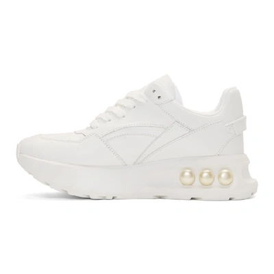 Shop Nicholas Kirkwood White Nkp3 Lace-up Sneakers In W01 White