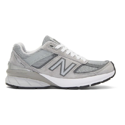 Shop New Balance Grey Us Made 990 V5 Sneakers In Grey/cstlrk