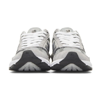 Shop New Balance Grey Us Made 990 V5 Sneakers In Grey/cstlrk