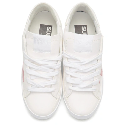 Shop Golden Goose White & Pink Superstar Sneakers