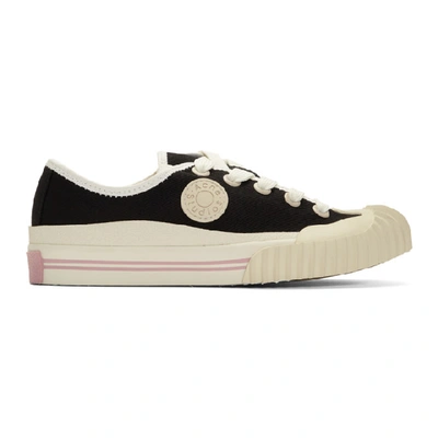 Shop Acne Studios Black Blå Konst Logo Patch Sneakers