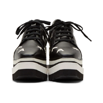 Shop Stella Mccartney Black And Silver Embroidered Elyse Sneakers In 1069 Blk/si