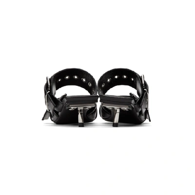 Shop Balenciaga Black Belt Mules In 1000 Black