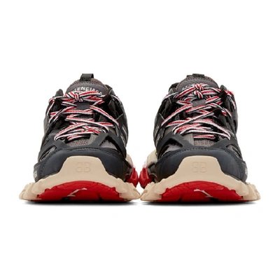 Balenciaga Track Logo-detailed Mesh And Rubber Sneakers In 1002 Blk/gr