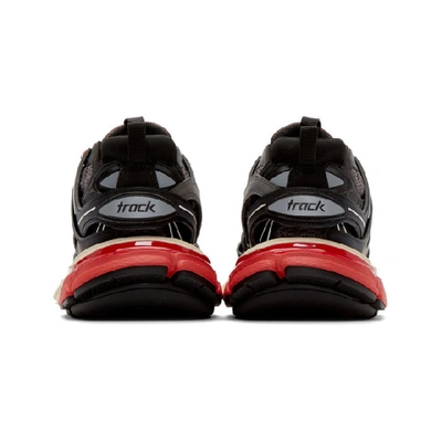 Balenciaga Track Logo-detailed Mesh And Rubber Sneakers In 1002 Blk/gr