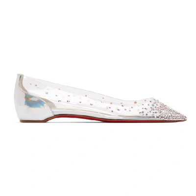 Shop Christian Louboutin Transparent Pvc Degrastrass Flats