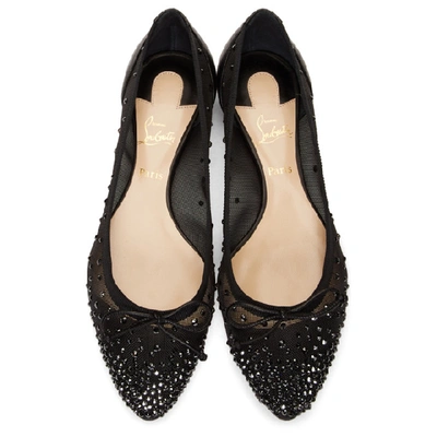 Shop Christian Louboutin Black Patio Flats In Cm47 Black