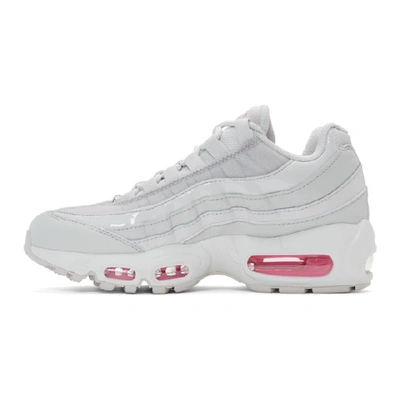 Shop Nike Grey And Pink Air Max 95 Se Sneakers In 002 Vast Gr