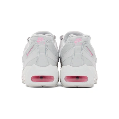 Shop Nike Grey And Pink Air Max 95 Se Sneakers In 002 Vast Gr