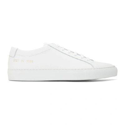 Shop Common Projects White Original Achilles Low Sneakers In 0506 White