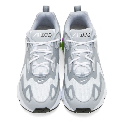 Shop Nike Grey Air Max 200 Sneakers In 002 Platwht